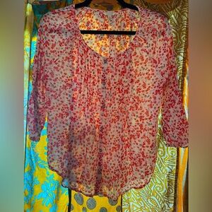 Sonoma floral blouse size small